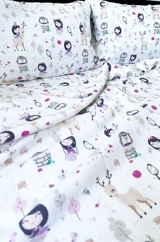 Дитячий комплект постільної білизни в ліжечко Принцеса (фланель) | Mazani - 1