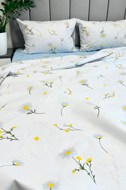 Комплект постільної білизни (сімейний) Mazani Ромашки | Mazani - 1