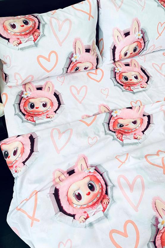 Підлітковий комплект постільної білизни Лабубу (півтораспальний) | Mazani - 1