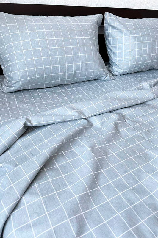 Наволочка з фланелю Mazani Клітинка (grey)