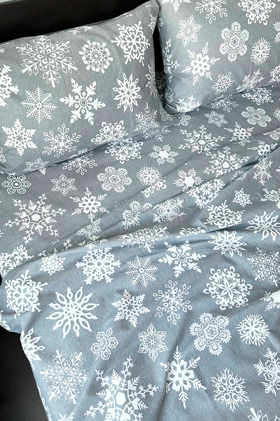 Наволочка з фланелю Сніжинки (байка) | Mazani - 1