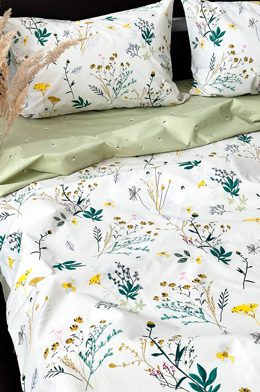 Комплект постільної білизни (євро) Mazani Квіти | Mazani - 1