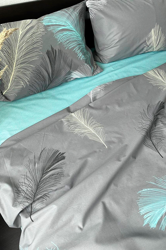 Комплект постільної білизни (сімейний) Mazani Пір'їнки | Mazani - 1