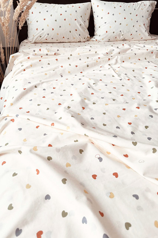 Підковдра з фланелю (байка) Mazani Сердечки | Mazani - 1
