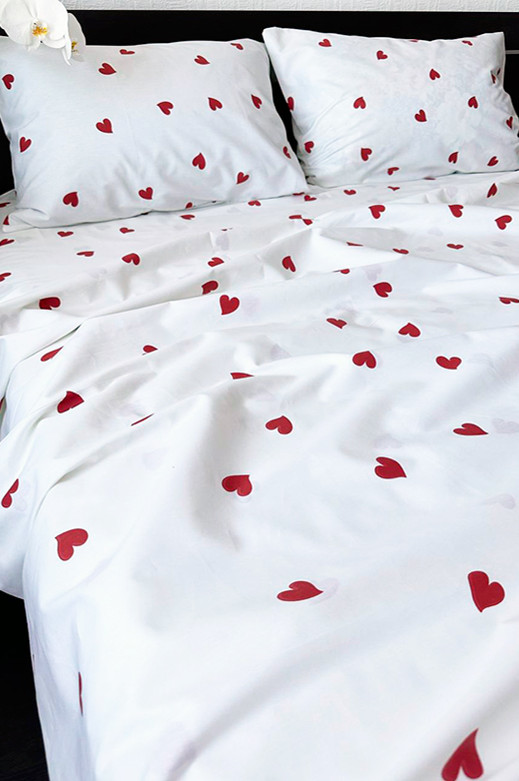 Підлітковий комплект постільної білизни Сердечко (півтораспальний)