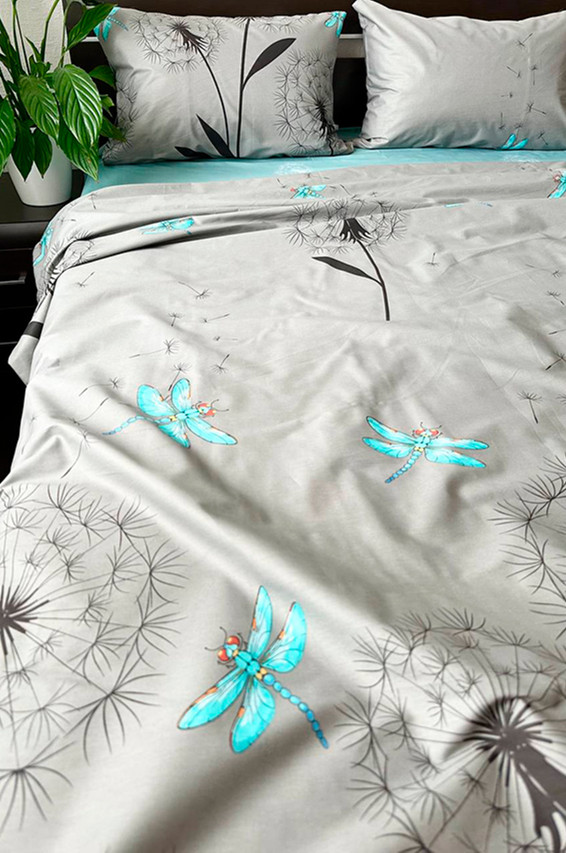 Комплект постільної білизни (сімейний) Mazani Кульбабки | Mazani - 1