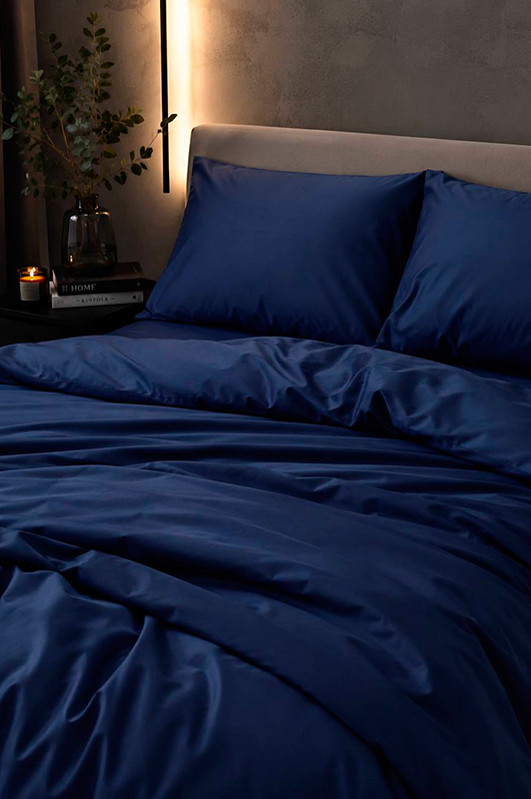Комплект постільної білизни (півтораспальний) Mazani Dark Blue